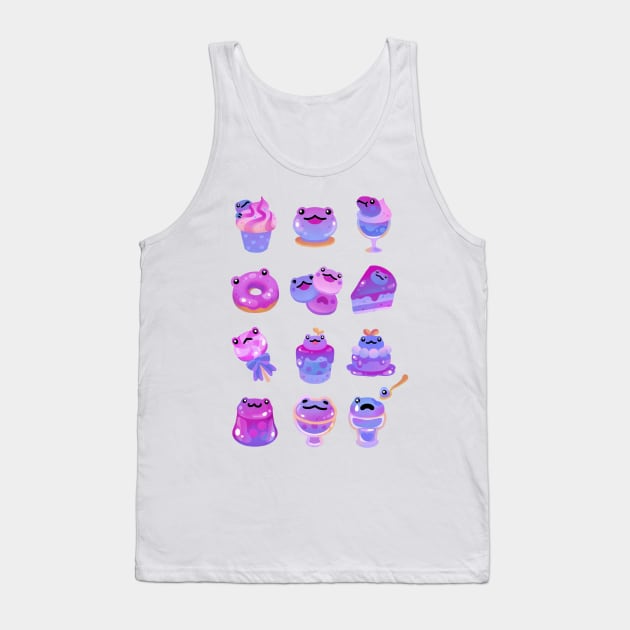 Blueberry frog Tank Top by pikaole